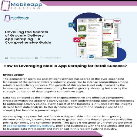 Unveiling the Secrets of Grocery Delivery App Scraping - A Comprehensive Guid...