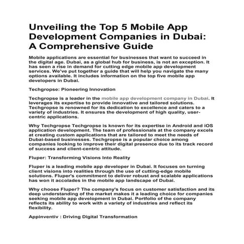 Unveiling the Top 5 Mobile App Development Companies in Dubai.pdf