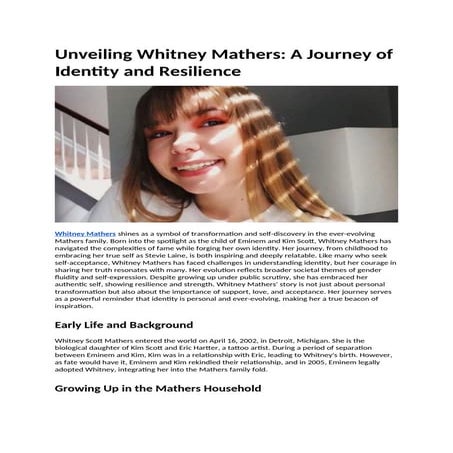 Unveiling Whitney Mathers A Journey of Identity and Resilience.docx