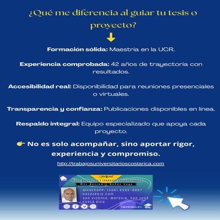 Diferencia en tesis y proyectos (Hace Tesis)