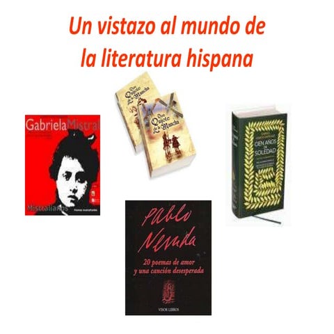 Un Vistazo Al Mundo De La Literatura Hispana