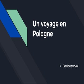 Un voyage en Pologne