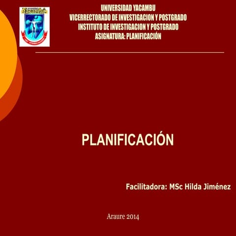 Pllanificación