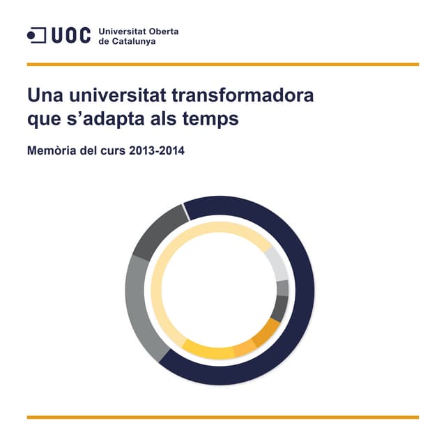 Memòria de la UOC. Curs 2013 - 2014 0