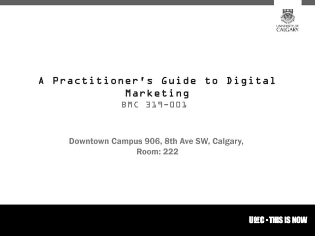 UoC Digital Marketing Lecture 2