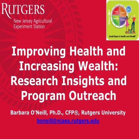 Improving Health and Increasing Wealth Seminar Slides | PDF