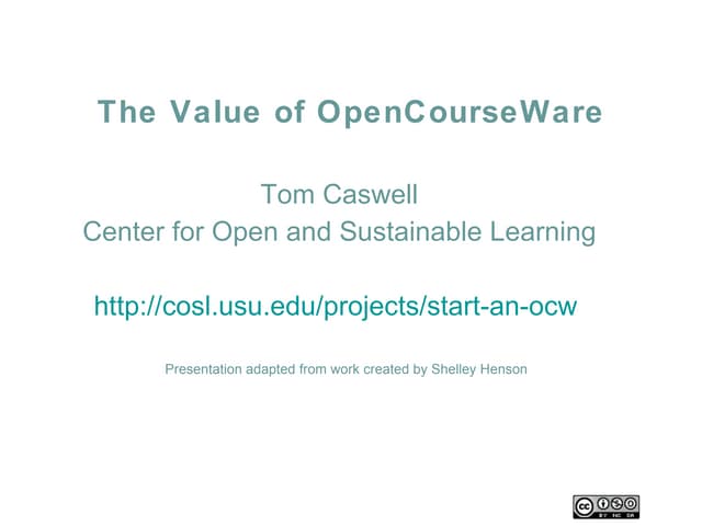 Uof Houston OCW Presentation