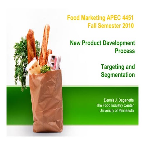 Uof minn course new product develpment process