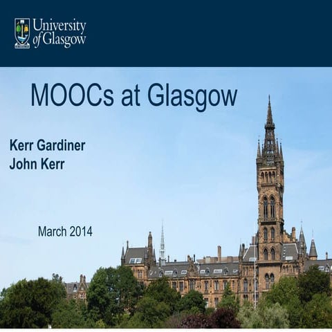 MOOCs at Glasgow