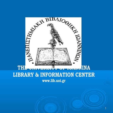 University of Ioannina Library/ Gzachos