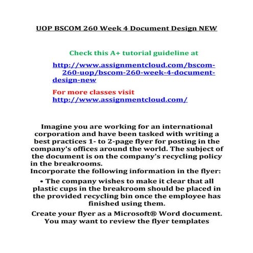 Uop bscom-260-week-4-document-design-new