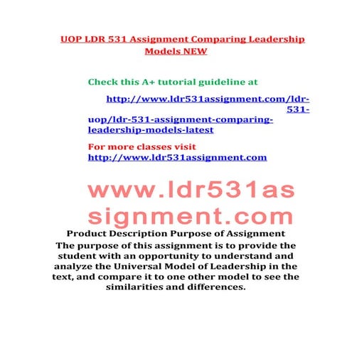 Uop ldr-531-assignment-comparing-leadership-models-new