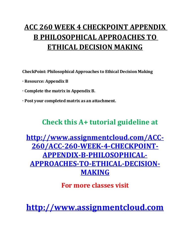 Acc 260 week 6 checkpoint presentation essays 04 picture