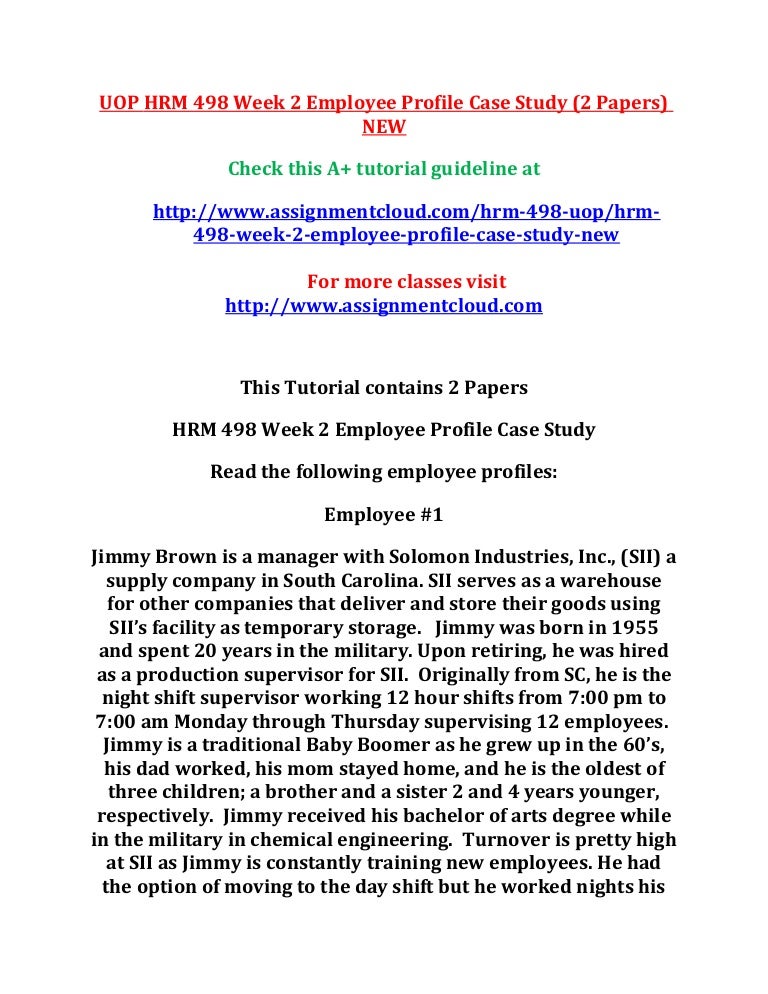 Hrm 552 week 2 case study analysis 07 picture