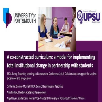 A co-constructed curriculum: