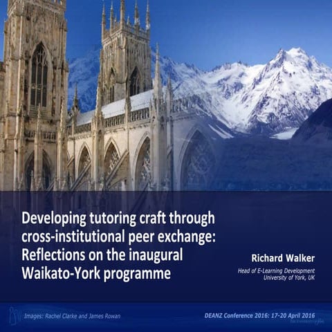 Developing tutoring craft through cross-institutional peer exchange: reflecti...