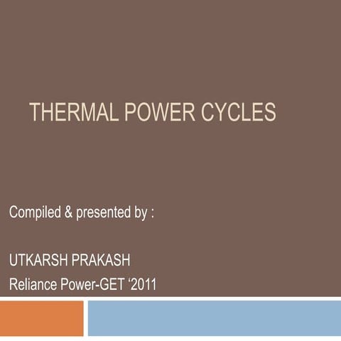 thermodynamics of power plant