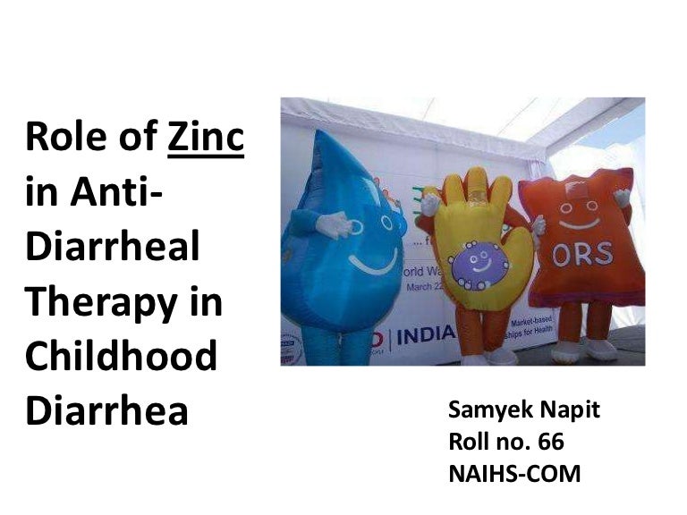 Zinc in Treatment of Diarrhoea in Children