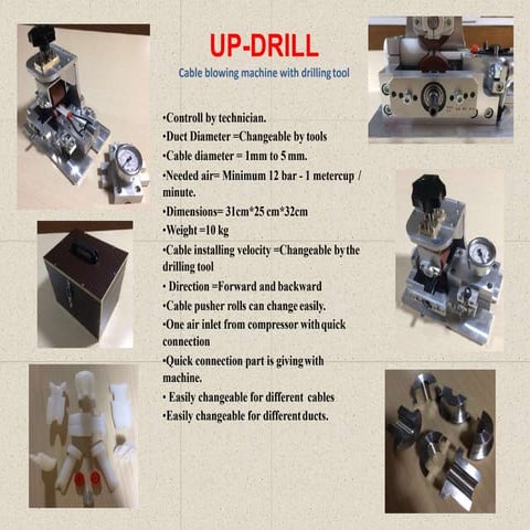 fiber optic cable drilling machine