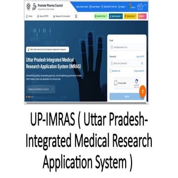 UP-IMRAS: Uttar Pradesh Integrated Medical Research Application System ...