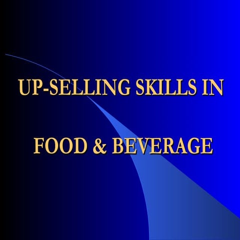 Up selling skills