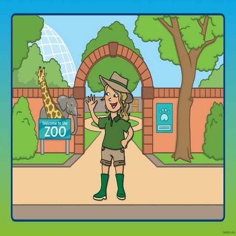 The animals at the zoo liek lion, giraffe | PPTX