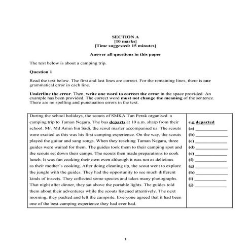 Pentaksiran Bahasa Inggeris Tingkatan 2