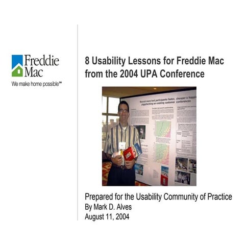 8 Usability Lessons from the UPA Conference by Mark Alves