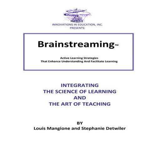 Up and About 2014- INTEGRATING THE SCIENCE OF LEARNING AND THE ART OF TEACHING