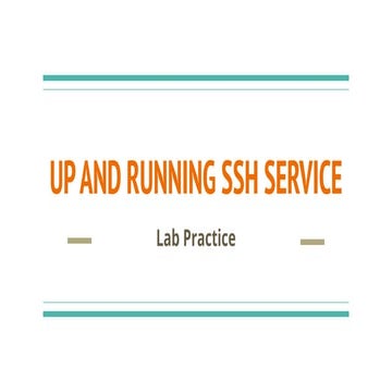 Up and Running SSH Service - Part 2