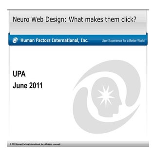 UPA2011 Neuro Web Design talk 