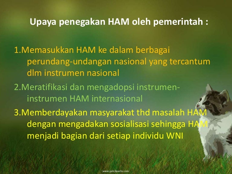 Upaya Penegakan Ham