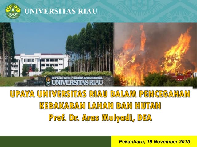 thumbnail of  Upaya universitas riau dalam pencegahan kebakaran lahan dan hutan