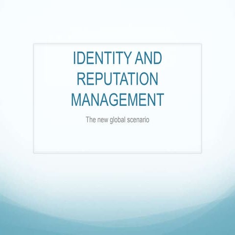 Upc class 2 identity and reputation management