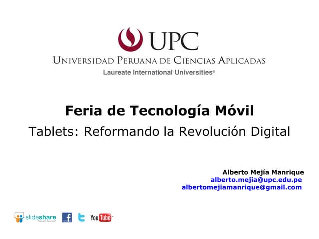Upc  feria de  tecnologia movil 