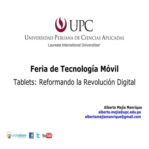 Upc  feria de  tecnologia movil 