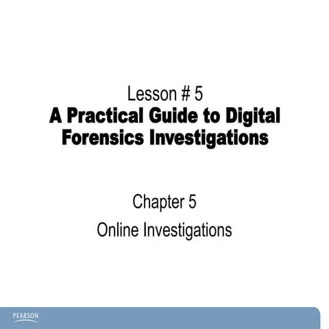 Online Investigation in Digital Forensic | PPT