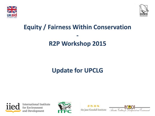 U-PCLG update from equity workshop January 2015