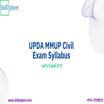 UPDA Architecture Exam Qatar | MMUP Architects Exam | Study Material ...