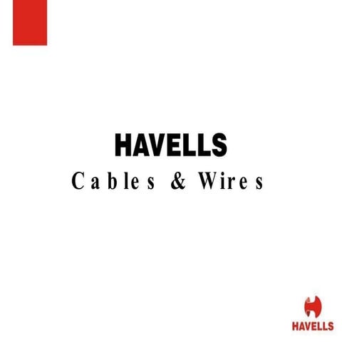 Havells cables and wires.