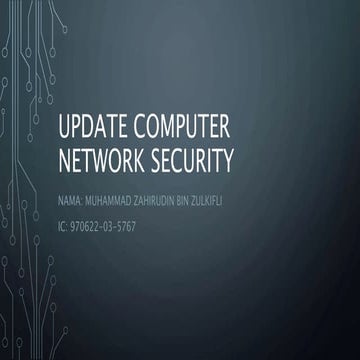 Update computer network security | PPTX