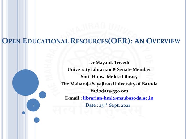 Open Educational resources(OER)