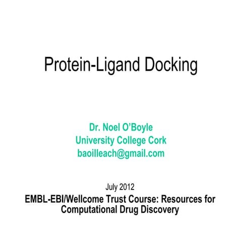 Protein-ligand docking