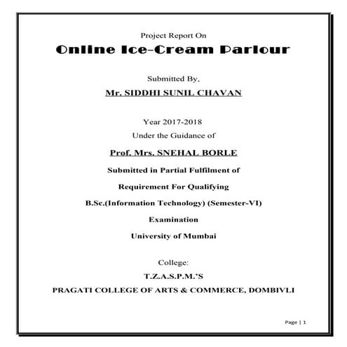 Updated black book ice cream parlour word file For TYBSCIT 