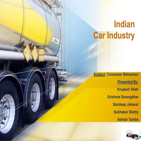 Indian Car Industry - Consumer Behaviour Presentation!