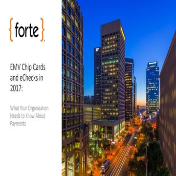 What you need to know about payments: EMV & eChecks