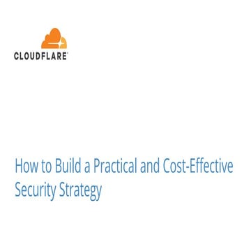 How to Build a Practical and Cost-Effective Security Strategy