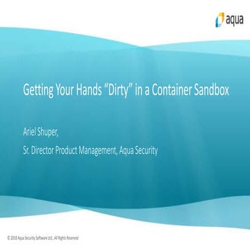 Containers Sandboxing (KubeCon 2018)