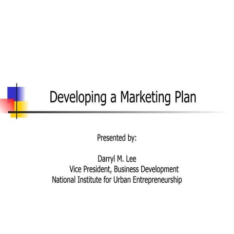 Updated marketing plan talk for peoples 11 05-05