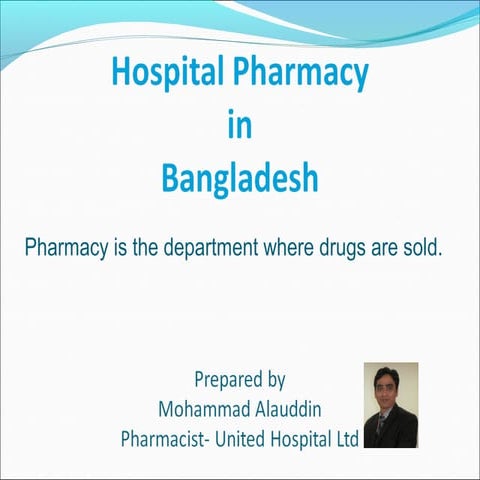 Hospital Pharmacy Procedure